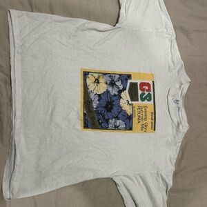 GAP White T-Shirt with Yellow and Black Accents